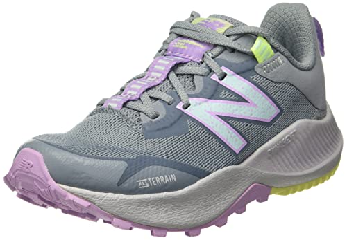 New Balance Dynasoft Nitrel V4 Dynasoft Nitrel V4 - Zapatillas para niña, Cyclone White Mint Dark Violet GLO, 11.5 Little Kid