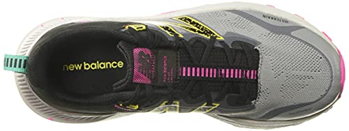 New Balance Dynasoft Nitrel V4, Zapatillas para Correr Unisex niños, Gunmetal Atomic Yellow Fusion, 19 EU