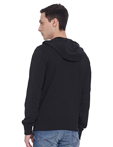 New Balance Essentials-Sudadera con Capucha y Cremallera Completa Chaqueta, Negro, M para Hombre