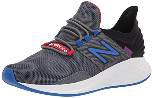 New Balance Fresh Foam Roav V1, Zapatillas para Correr Hombre, Lead Cobalt Team Red, 45.5 EU