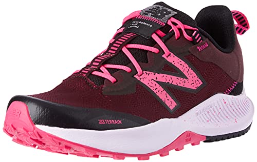 New Balance Girls Dynasoft Nitrel V4 Running Shoe, Pink Glo/Henna/Black, 1 Wide Little Kid