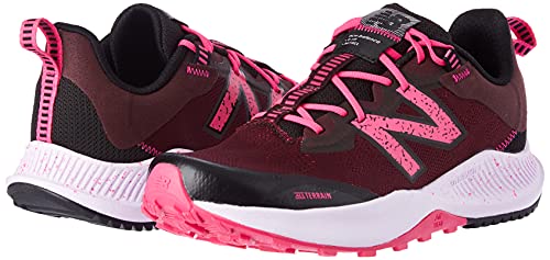 New Balance Girls Dynasoft Nitrel V4 Running Shoe, Pink Glo/Henna/Black, 1 Wide Little Kid