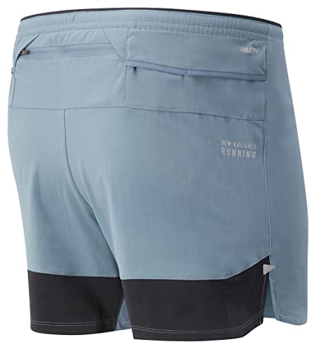 New Balance Impact Run 5 Inch Short, Ocean Grey, Large