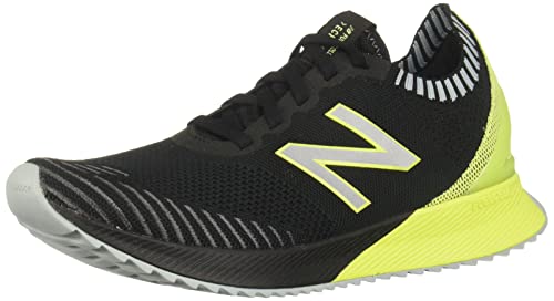New Balance Men's Echo V1 FuelCell Walking Shoe, Black/Lemon Slush, 7 2E US