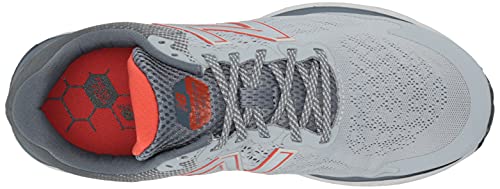 New Balance Men's Fresh Foam 680 V7 Running Shoe, Grey/Ghost Pepper/Black, 11 X-Wide