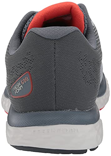 New Balance Men's Fresh Foam 680 V7 Running Shoe, Grey/Ghost Pepper/Black, 11 X-Wide