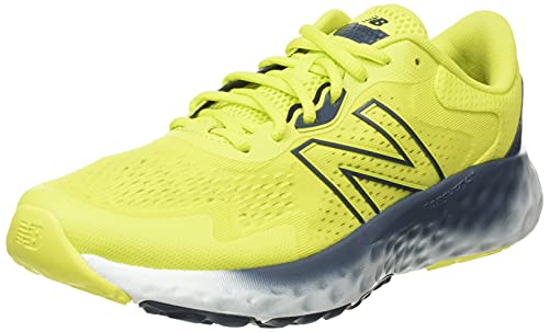 New Balance MEVOZV1 Zapatillas para Correr, Amarillo (Sulphur Yellow/Gray), 43 EU