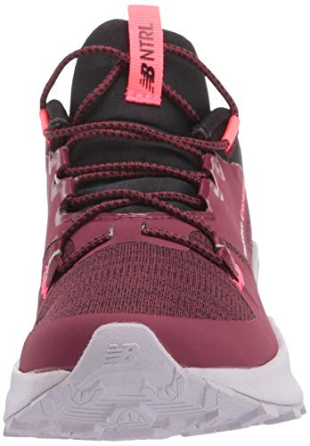 New Balance Women's Dynasoft Nitrel V4 Utility Running Shoe, Light Burgundy/Black/Guava, 8.5