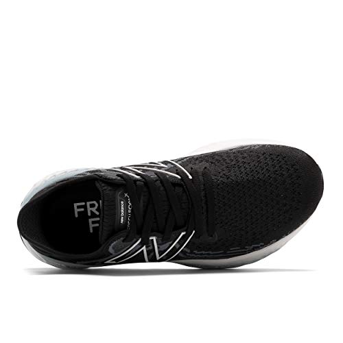 New Balance Women's Fresh Foam 1080 V11 Running Shoe, Black/Thunder, 13
