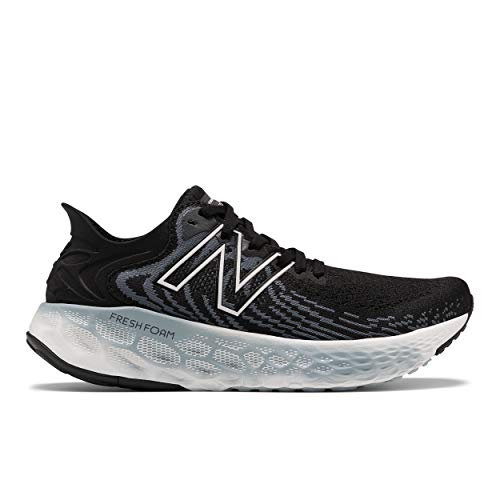 New Balance Women's Fresh Foam 1080 V11 Running Shoe, Black/Thunder, 13