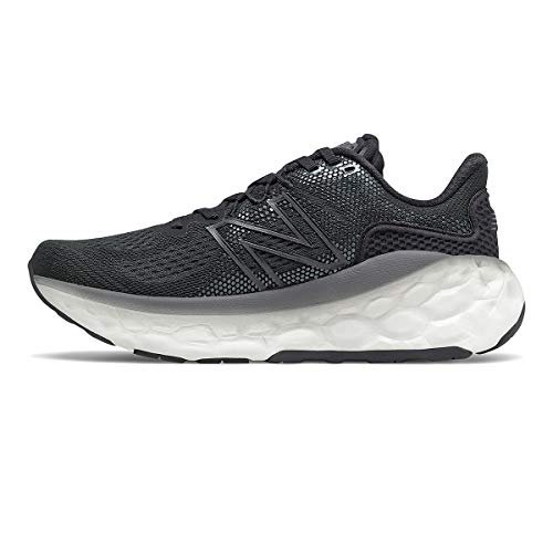 New Balance Women's Fresh Foam More V3 Running Shoe - Color: Black/Magnet - Size: 5 - Width: Regular