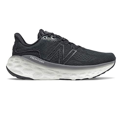 New Balance Women's Fresh Foam More V3 Running Shoe - Color: Black/Magnet - Size: 5 - Width: Regular