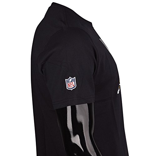 New Era NE96196FA14 Team tee BLK Camiseta Manga Corta-Línea NFL Generic Logo, Hombre, Negro, XL