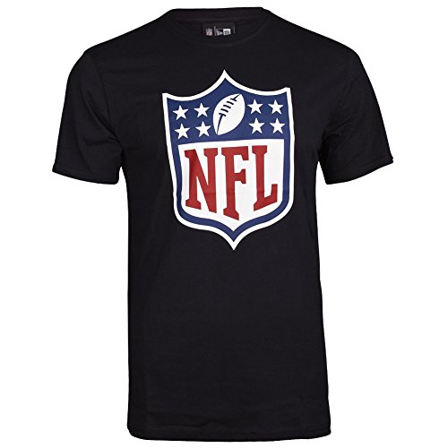 New Era NE96196FA14 Team tee BLK Camiseta Manga Corta-Línea NFL Generic Logo, Hombre, Negro, XL