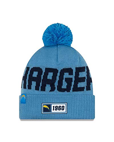New Era NFL LOS ANGELES CHARGERS Authentic 2019 Sideline Road Reverse Sport Bobble Knit