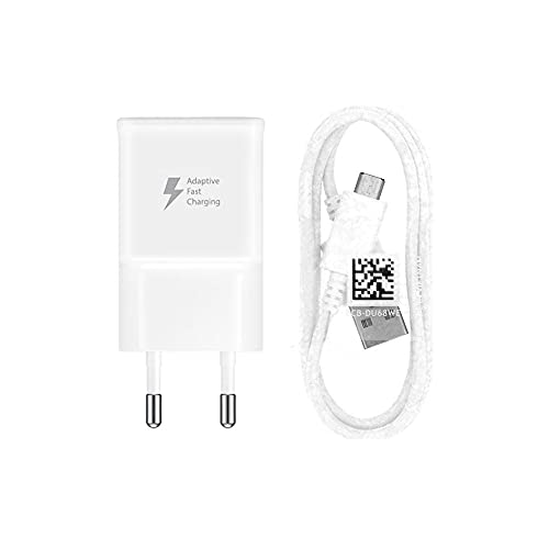 New Phoone Cargador EP-TA20EWE - CableMicro USB Carga Rápida 2A para Samsung S7, S7 Edge Plus, S6, S6 Edge, S5, Tab S2 9.7, Tab S2 8.0, Tab A 8.0, Tab A 10.1, Tab A 7.0, Tab E 9.6, Tab S2 9.7, Tab 4