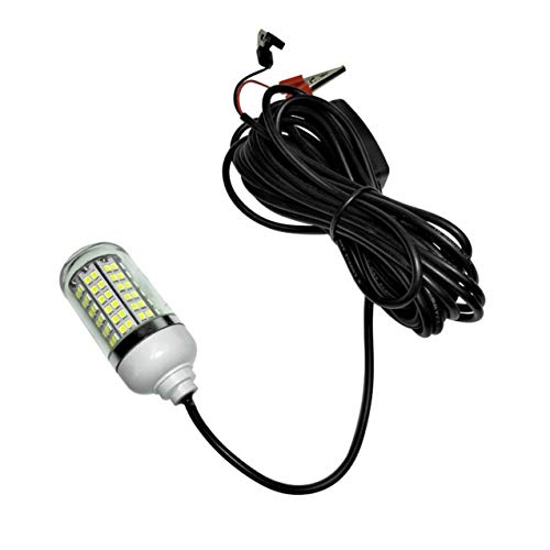 NewIncorrupt Luz de Pesca LED portátil, señuelos de Pesca submarinos de caída Profunda, luz Impermeable, atractor de Peces, gambas, Calamar, Cebo de Pesca, luz