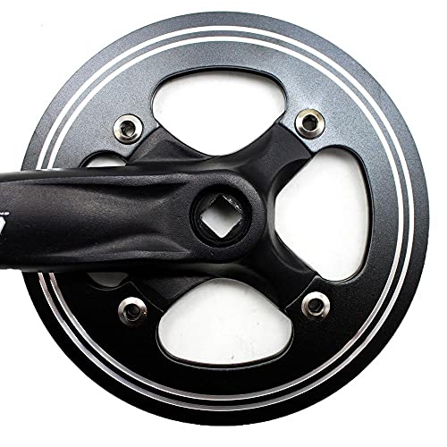 NGHSDO Bielas Bicicleta 36T 170 mm Crankset Single Speed ​​Road Bicicleta Plegable Engranaje Fijo Aleación de Aluminio Rueda de Cadena de la Rueda Cuadrada Agujero Sprocket Accesorios de Bicicleta 05