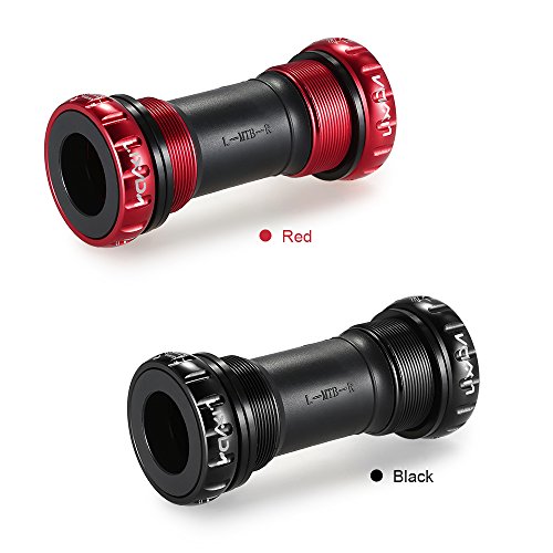 NGHSDO Eje Pedalier MTB Prensa Ajuste Soportes Inferiores Cerámica Cerradura de la Bicicleta de montaña Piezas de Bicicleta de la Bicicleta de 24 mm Cadena de crancía de 24 mm Eje De Pedalier