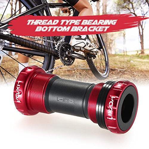 NGHSDO Eje Pedalier MTB Prensa Ajuste Soportes Inferiores Cerámica Cerradura de la Bicicleta de montaña Piezas de Bicicleta de la Bicicleta de 24 mm Cadena de crancía de 24 mm Eje De Pedalier