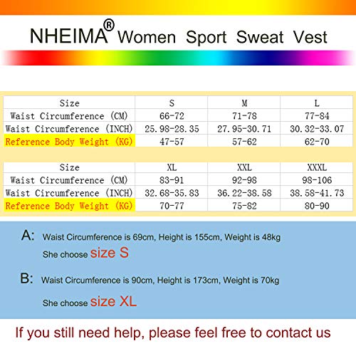 NHEIMA Chaleco Neopreno Sauna Mujer Fajas Reductoras Adelgazantes Mujer Compresion Sudoración para Adelgazar Reducir Cintura y Abdomen para Deporte Fitness (XL, Amarillo)