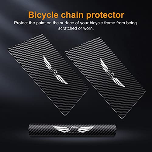 NICEDACK Protector de Vaina de biciProtector de Vaina de Bicicleta,Bicicleta de Ciclismo Guardia de Cadena Calcomanías de calcomanías Calcomanía Cadena de Bicicleta Guardia para (5 Pack)