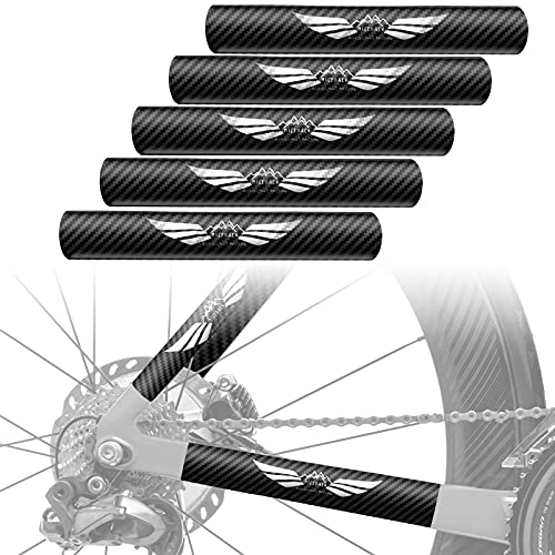 NICEDACK Protector de Vaina de biciProtector de Vaina de Bicicleta,Bicicleta de Ciclismo Guardia de Cadena Calcomanías de calcomanías Calcomanía Cadena de Bicicleta Guardia para (5 Pack)