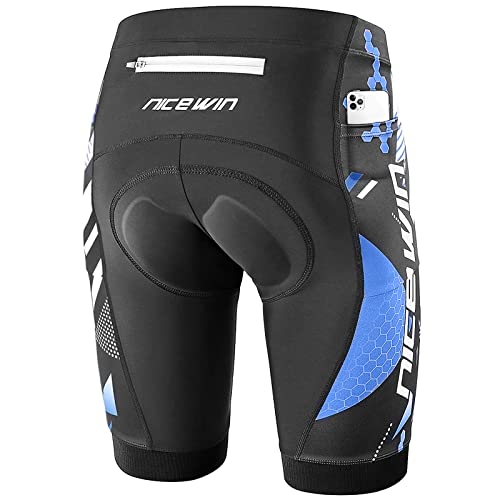Pantalones de Bici Sueltos y Transpirables Pantalones Cortos de MTB Pantalones Cortos de Ciclismo para Hombre Calzoncillos de Ciclismo con Almohadilla de Gel 3D Acolchados 