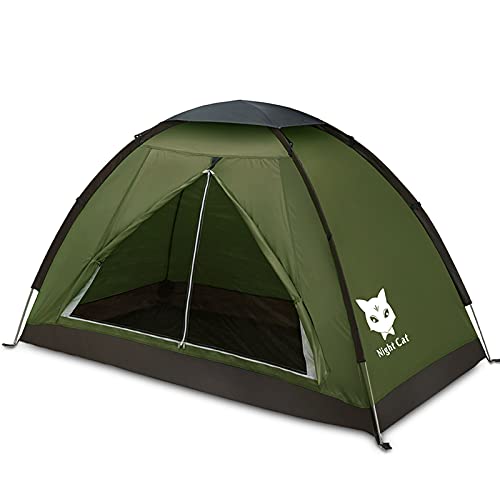 Night Cat Tienda de campaña para 1 2 Persona Impermeable Carpas De Mochilero Configuración Fácil Ligero para Caminar El Patio Trasero