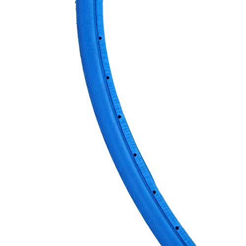 Niiyen Neumáticos de Bicicleta, Neumáticos sólidos para Montar en Bicicleta sin cámara de Ciclismo de Moda, Neumático sólido microporoso de un Solo Coche de Color no inflado (Azul)