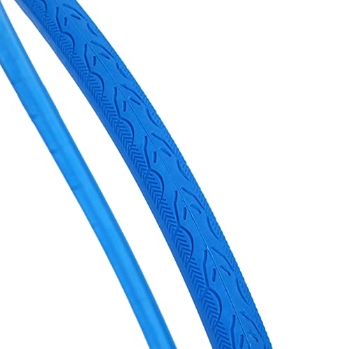 Niiyen Neumáticos de Bicicleta, Neumáticos sólidos para Montar en Bicicleta sin cámara de Ciclismo de Moda, Neumático sólido microporoso de un Solo Coche de Color no inflado (Azul)