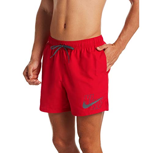 NIKE 5 Volley Short Bañador, Hombre, University Red, M