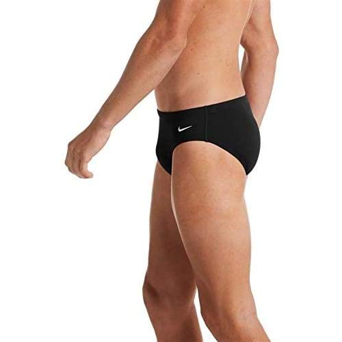 NIKE Brief Bañador, Hombre, Black, L