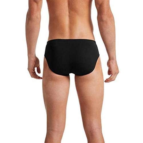 NIKE Brief Bañador, Hombre, Black, L