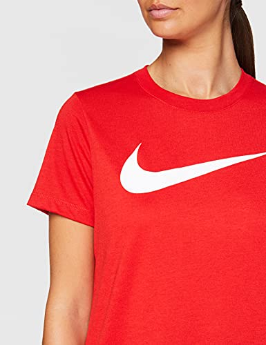 NIKE Camiseta para Mujer Team Club 20 tee, Mujer, Camiseta, CW6967-657, Rojo/Blanco, Medium