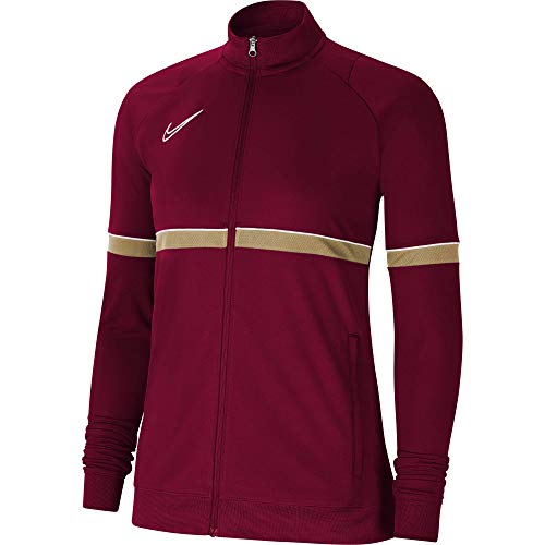 NIKE Chaqueta para mujer Academy 21 Track Jacket, Mujer, CV2677-677, rojo/blanco/dorado/blanco, large