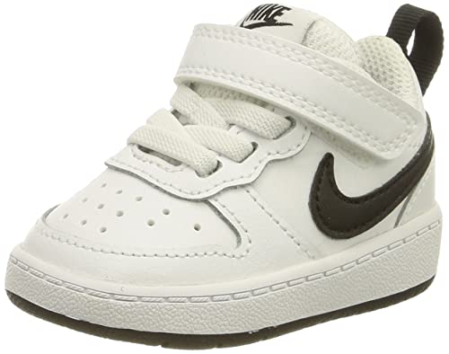 Nike Court Borough Low 2 (TDV), Sneaker, Blanco/Negro, 25 EU