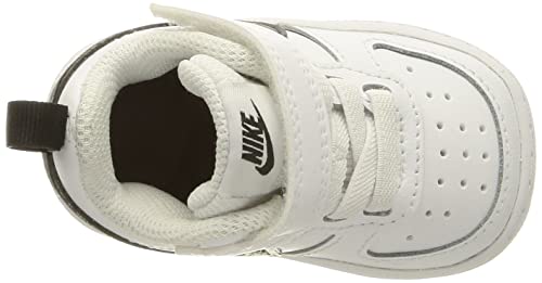 Nike Court Borough Low 2 (TDV), Sneaker, Blanco/Negro, 25 EU