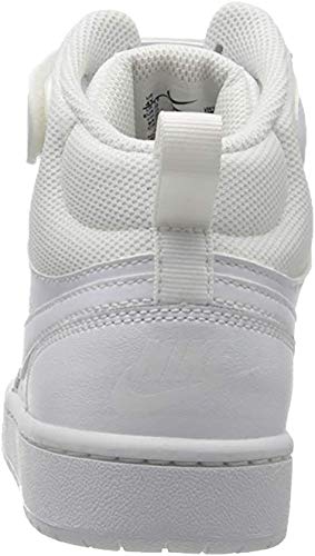 NIKE Court Borough Mid 2 (GS), Zapatillas de Correr, Blanco, 37.5 EU