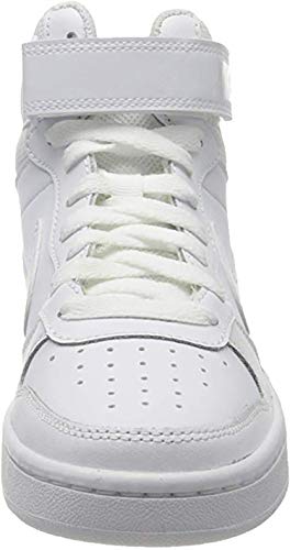 NIKE Court Borough Mid 2 (GS), Zapatillas de Correr, Blanco, 37.5 EU