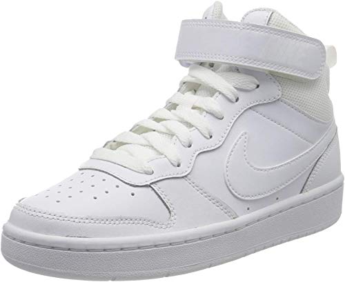 NIKE Court Borough Mid 2 (GS), Zapatillas de Correr, Blanco, 37.5 EU