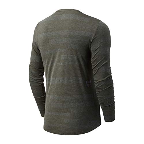 NIKE DF Miler, Camiseta Hombre, Ghost Green/Reflective Silv, M