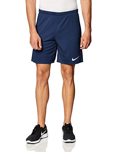 NIKE M NK Dry Park III Short NB K Pantalones Cortos de Deporte, Hombre, Midnight Navy/White