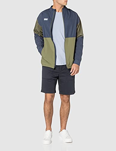 NIKE M NK FC AWF TRK JKT W Jacket, Medium Olive/Thunder Blue/Thunder Blue/(Clear), S Mens