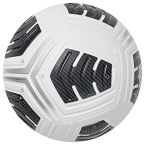 NIKE NK Club Elite Team Recreational Soccer Ball, Unisex-Adult, White/Black/(Metallic Silver), 5