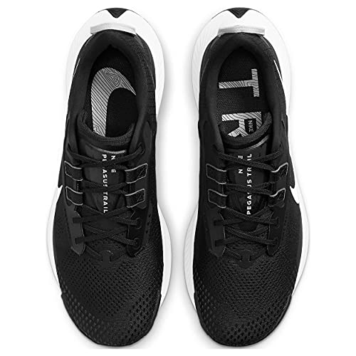Nike Pegasus Trail 3, Zapatillas para Correr Hombre, Black Pure Platinum Dk Smoke Grey, 44.5 EU