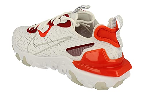 Nike React Vision, Zapatillas para Correr Hombre, White Lt Smoke Grey Team Orange Team Red, 40 EU