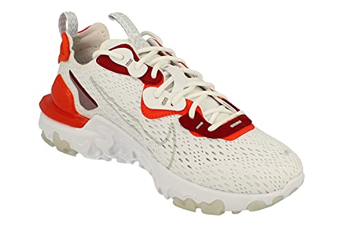 Nike React Vision, Zapatillas para Correr Hombre, White Lt Smoke Grey Team Orange Team Red, 40 EU