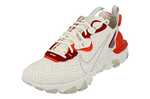 Nike React Vision, Zapatillas para Correr Hombre, White Lt Smoke Grey Team Orange Team Red, 40 EU