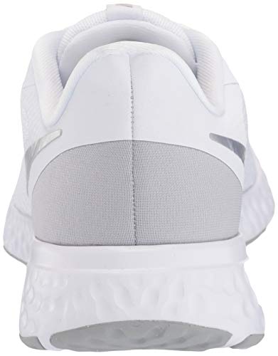 NIKE Revolution 5, Zapatillas Mujer, White/Wolf Grey-Pure Platinum, 40 EU